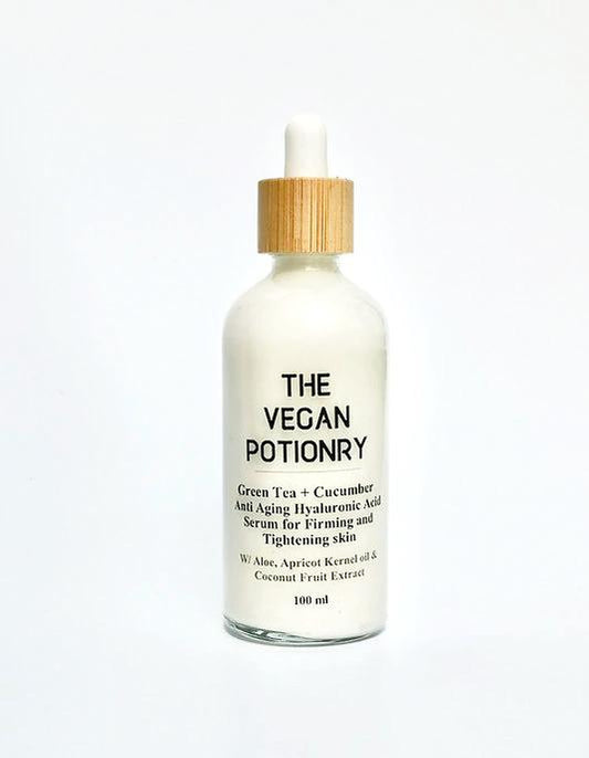 Green Tea + Cucumber Anti Aging Hyaluronic Acid Serum For Firming and Tightening