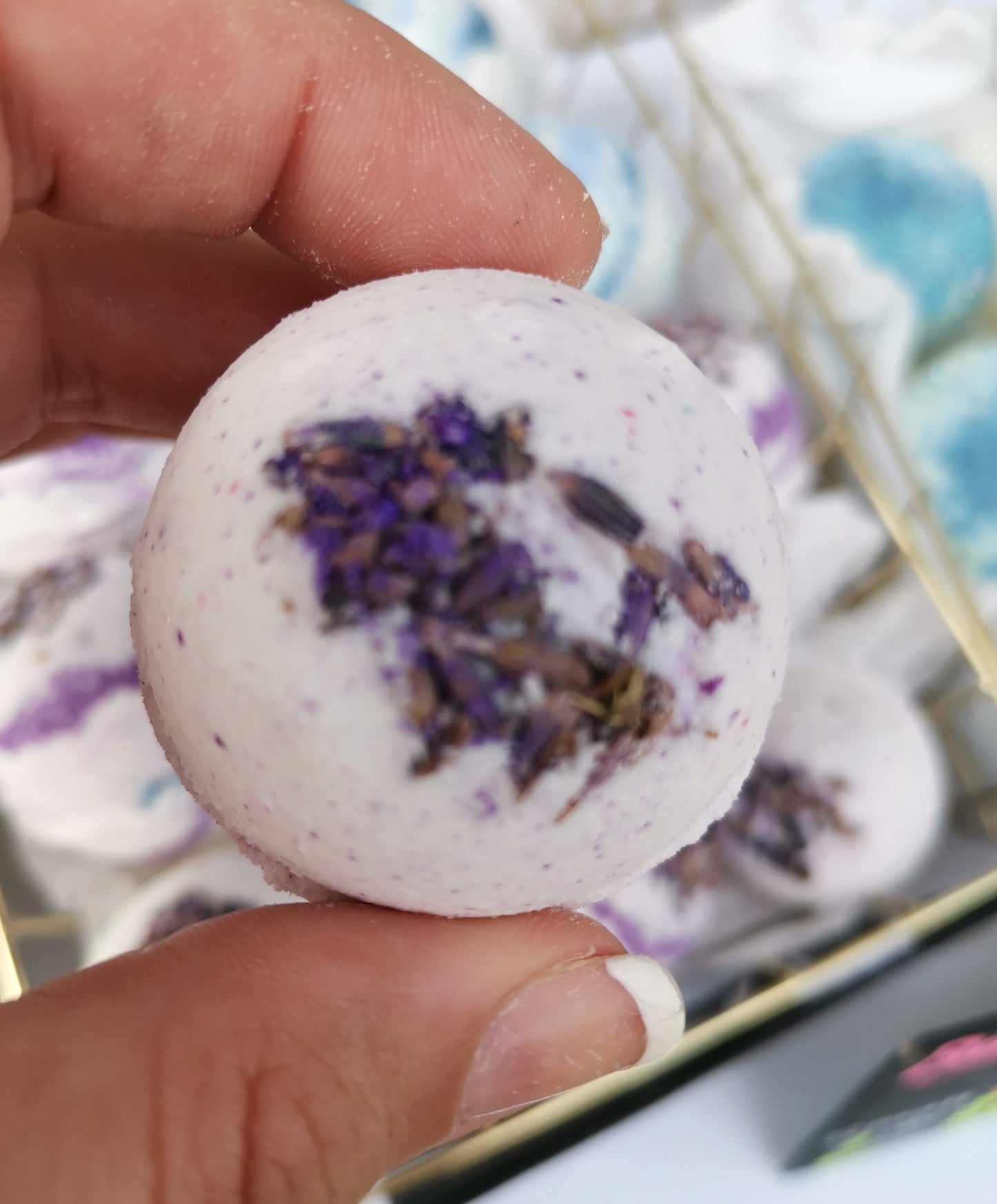 Organic Lavender Bath Bombs | The Vegan Potionry