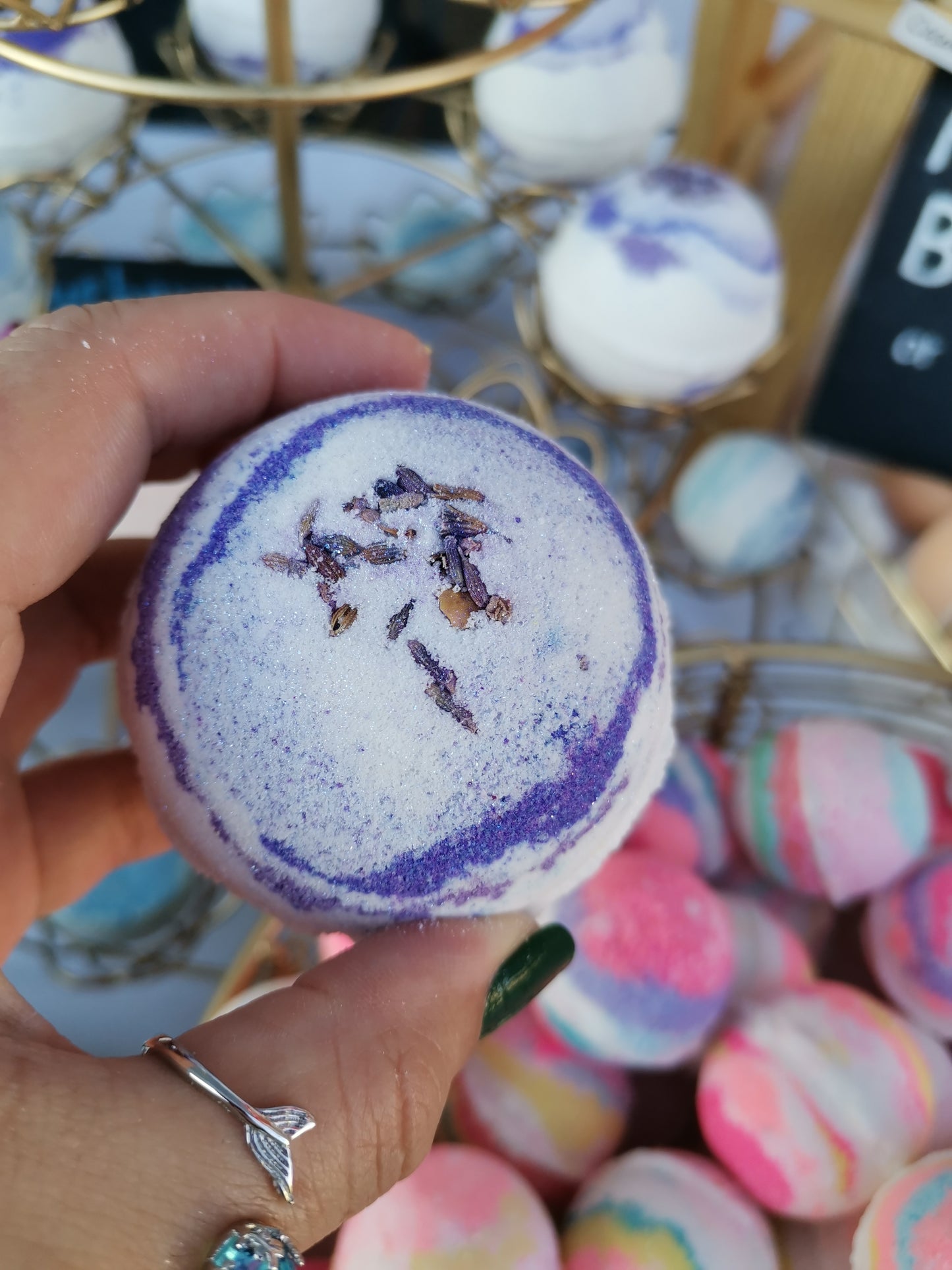 Organic Lavender Bath Bombs | The Vegan Potionry