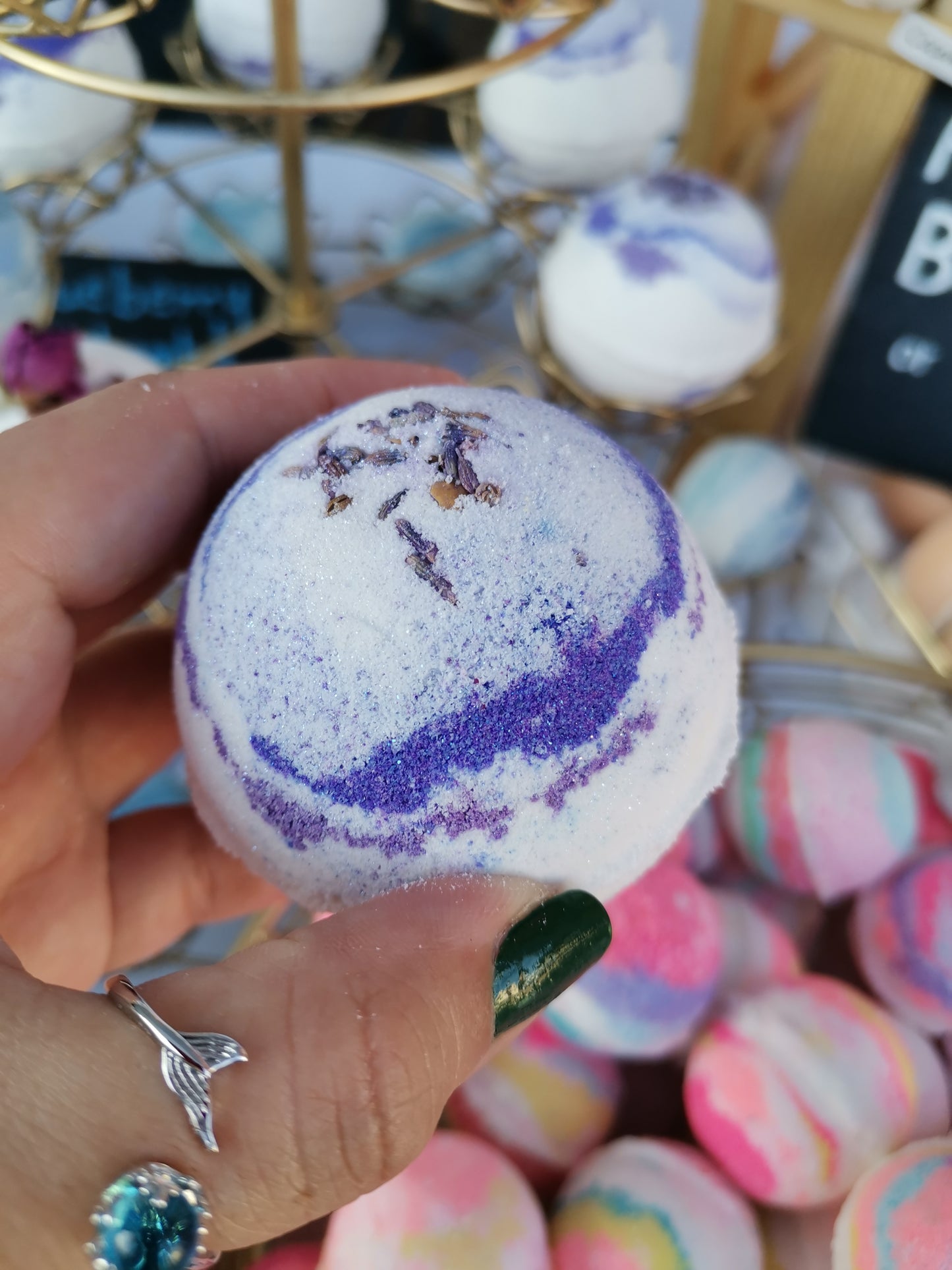 Organic Lavender Bath Bombs | The Vegan Potionry