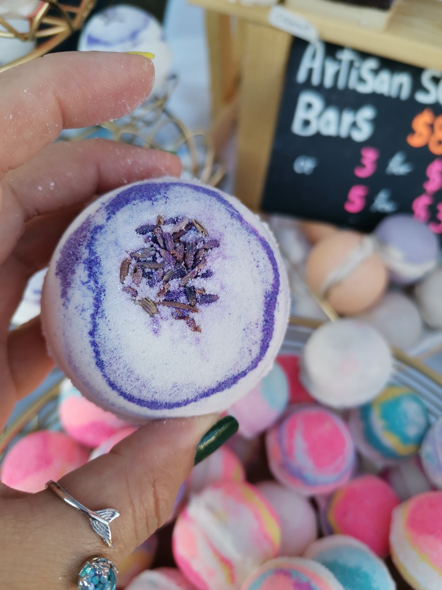 Organic Lavender Bath Bombs | The Vegan Potionry