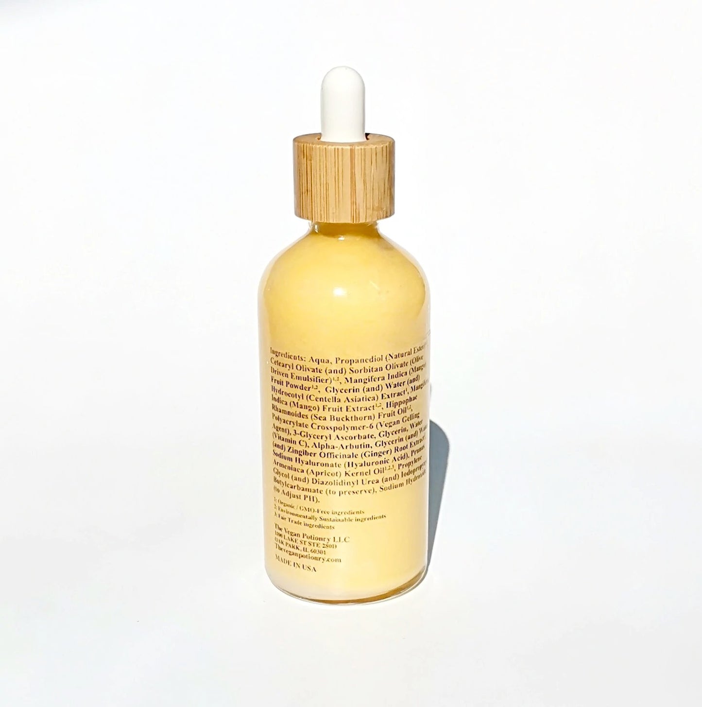 Sweet Mango Alpha-Arbutin  & Hyaluronic Acid Serum For Reducing Discoloration | The Vegan Potionry |