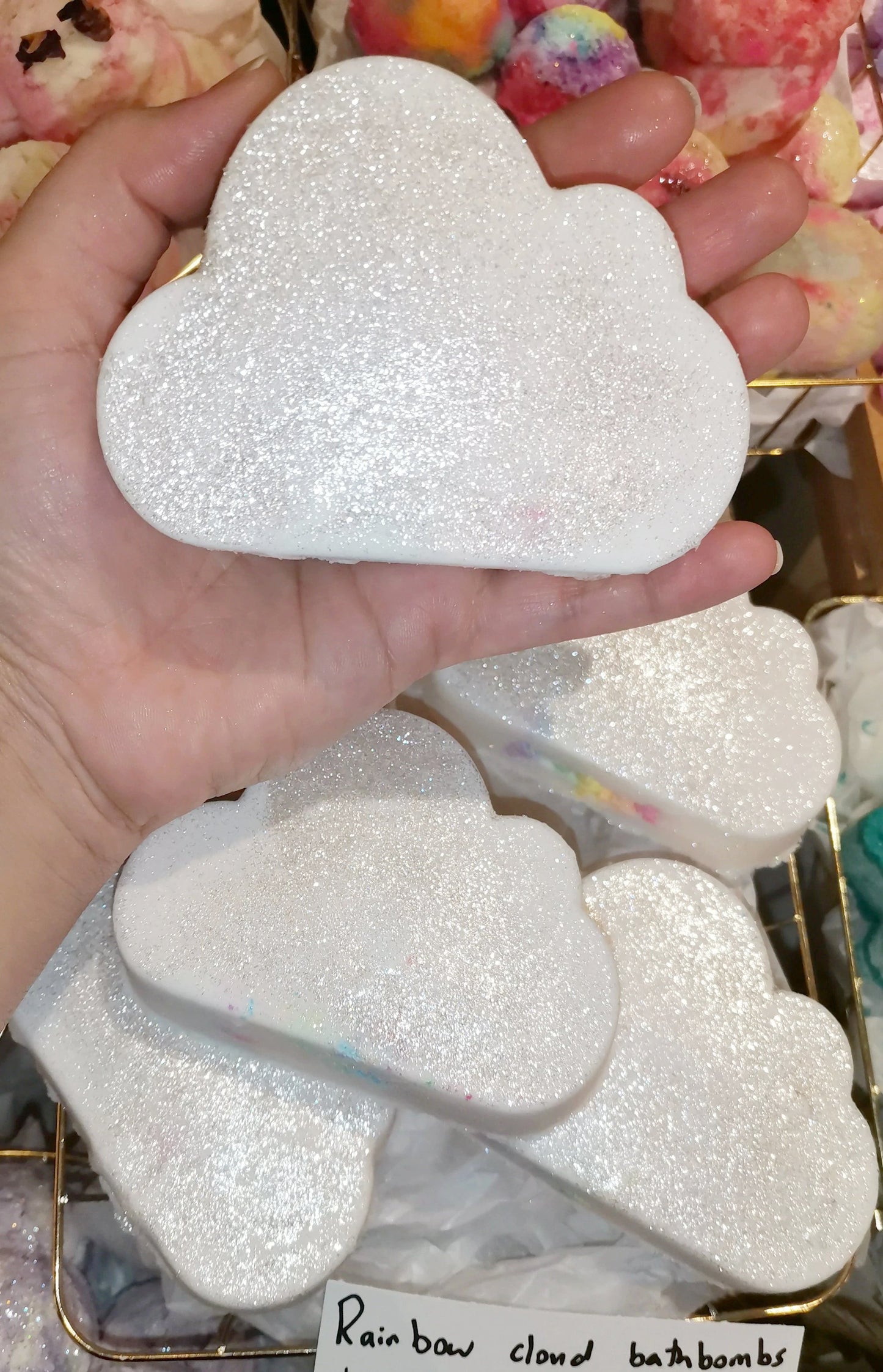Rainbow Cloud Bath Bombs | The Vegan Potionry