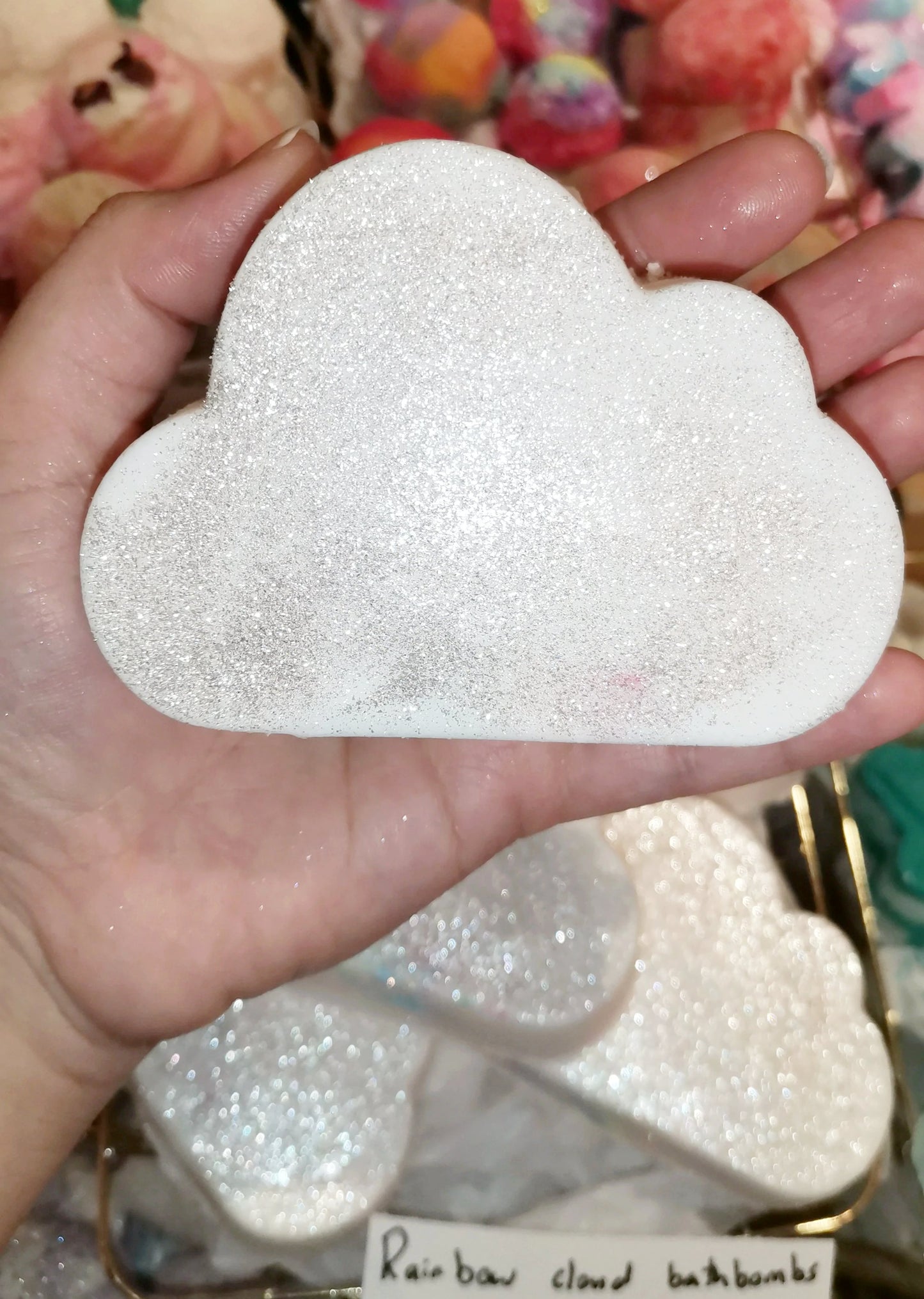 Rainbow Cloud Bath Bombs | The Vegan Potionry