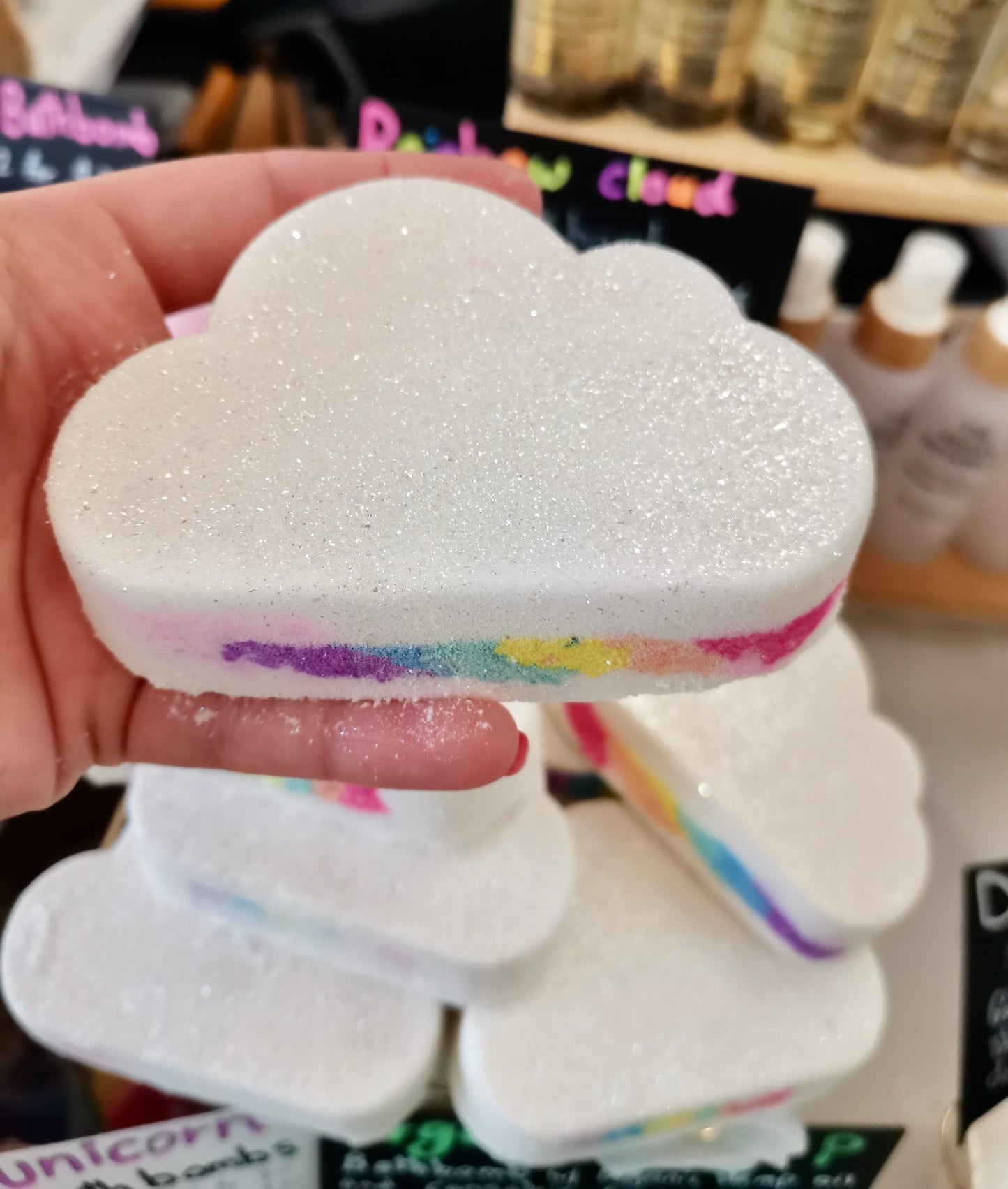 Rainbow Cloud Bath Bombs | The Vegan Potionry