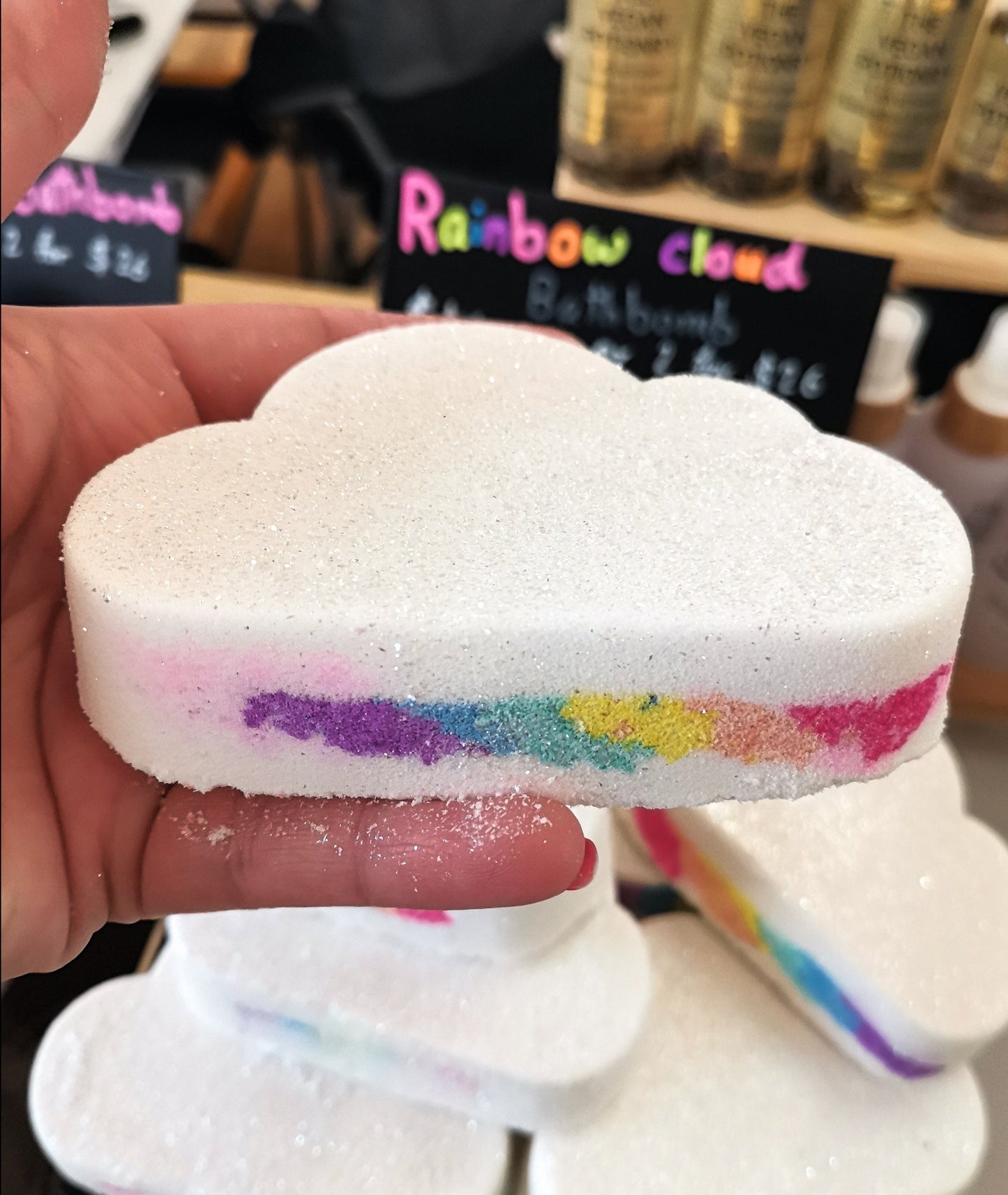 Rainbow Cloud Bath Bombs | The Vegan Potionry