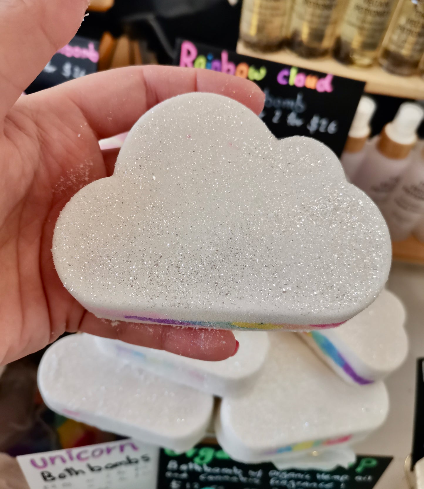 Rainbow Cloud Bath Bombs | The Vegan Potionry