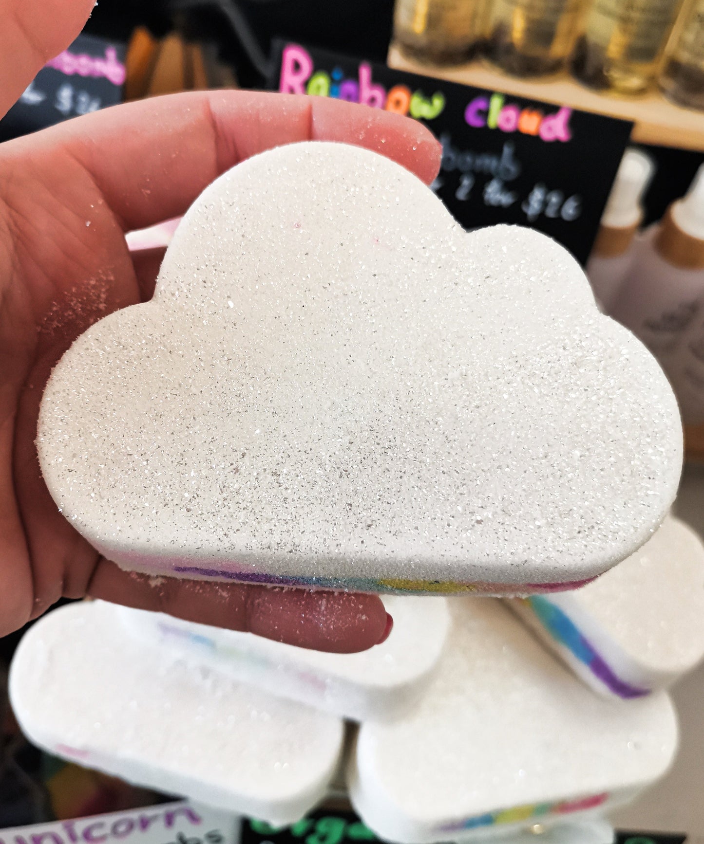 Rainbow Cloud Bath Bombs | The Vegan Potionry