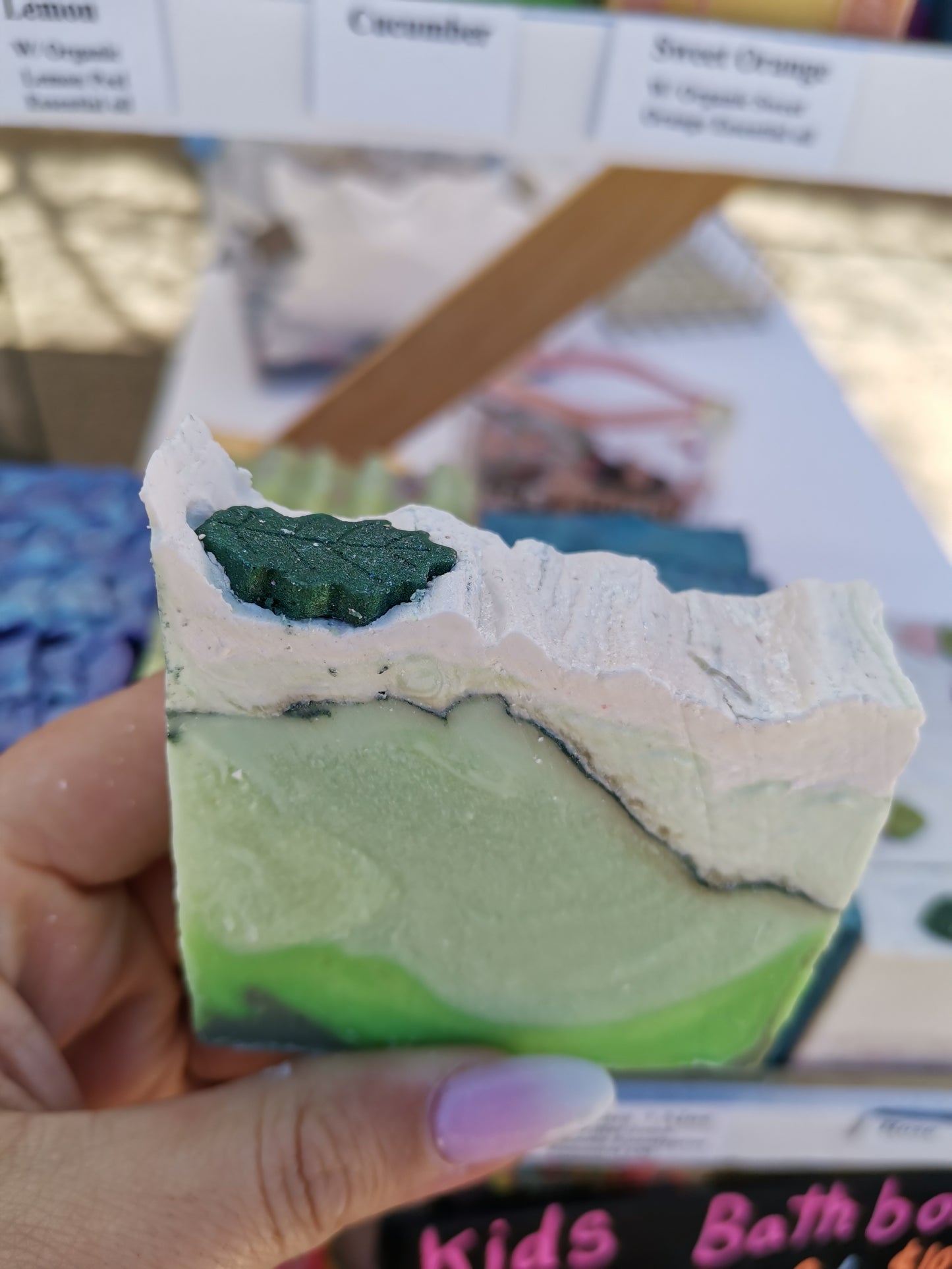 Cucumber Mint Soap | Herbal | Palm Free | The Vegan Potionry |