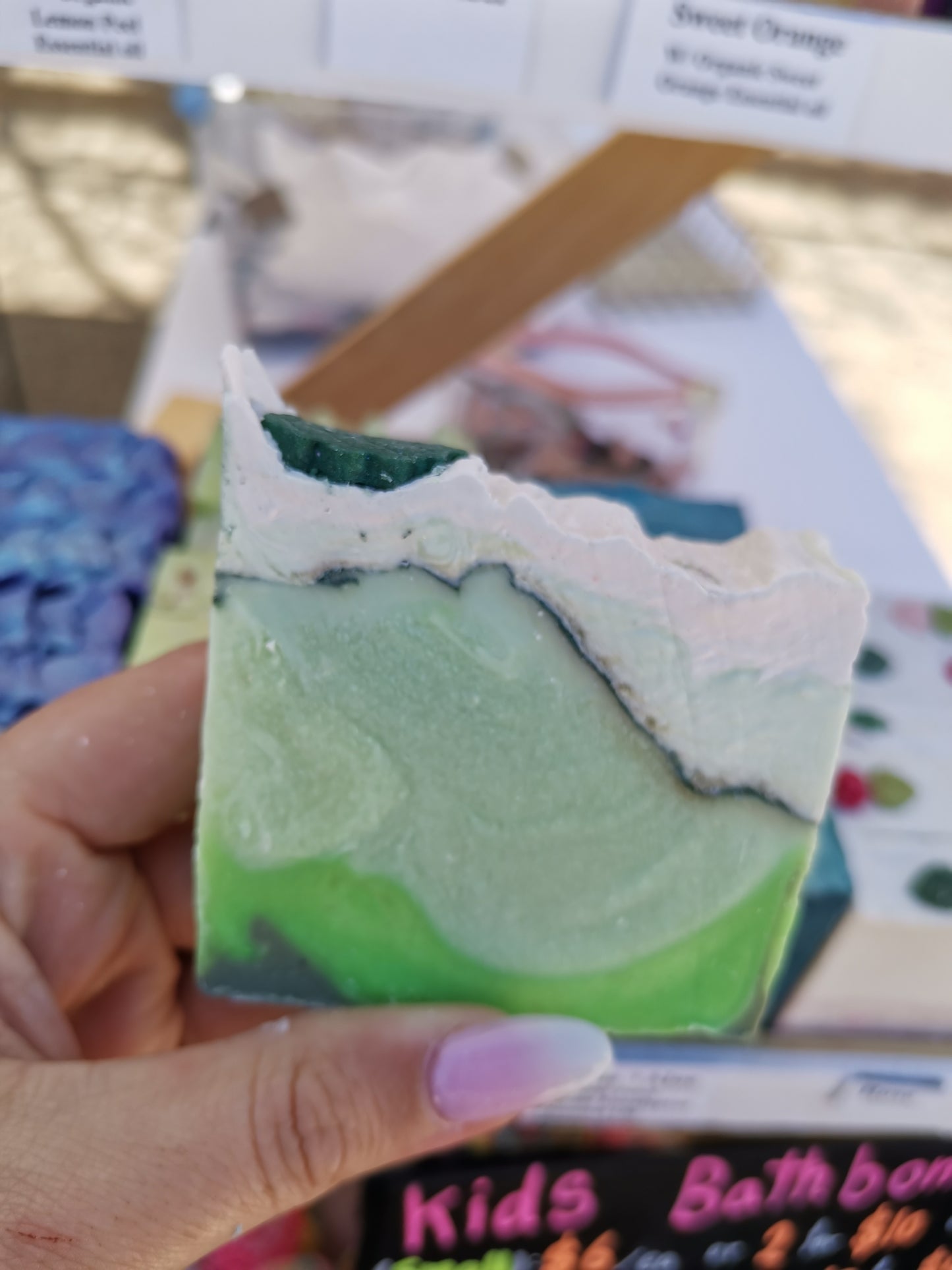 Cucumber Mint Soap | Herbal | Palm Free | The Vegan Potionry |