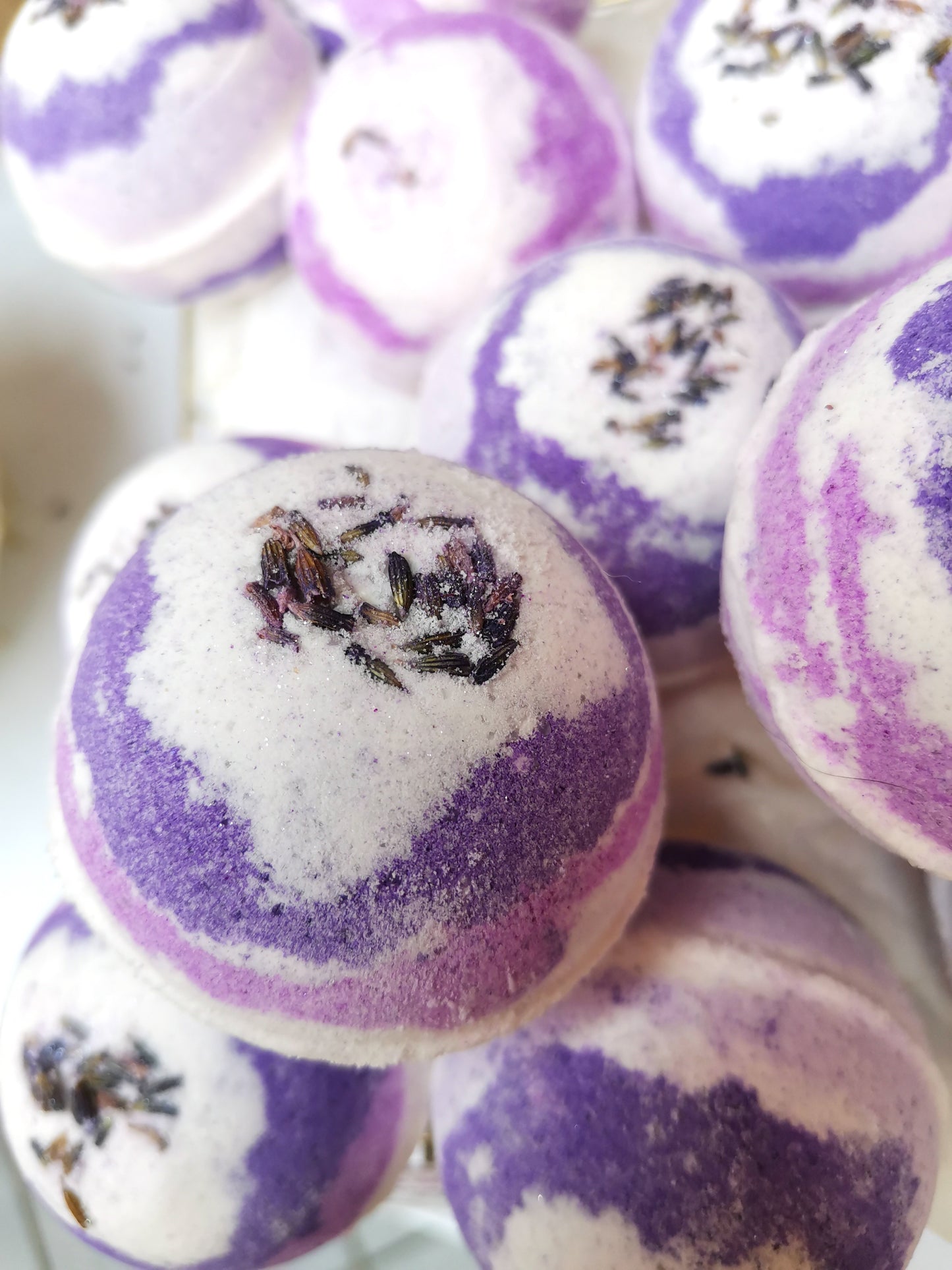 Organic Lavender Bath Bombs | The Vegan Potionry