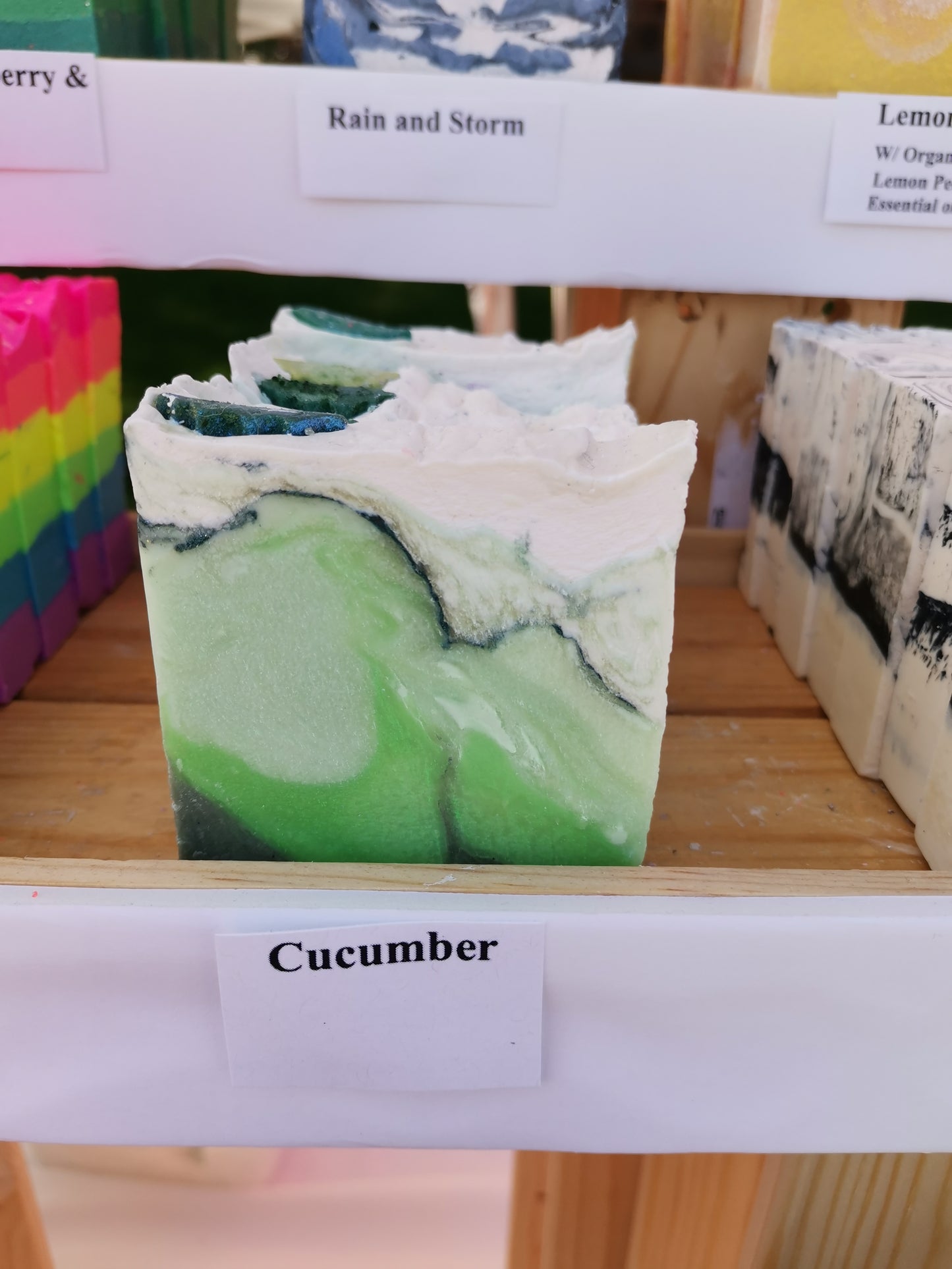 Cucumber Mint Soap | Herbal | Palm Free | The Vegan Potionry |