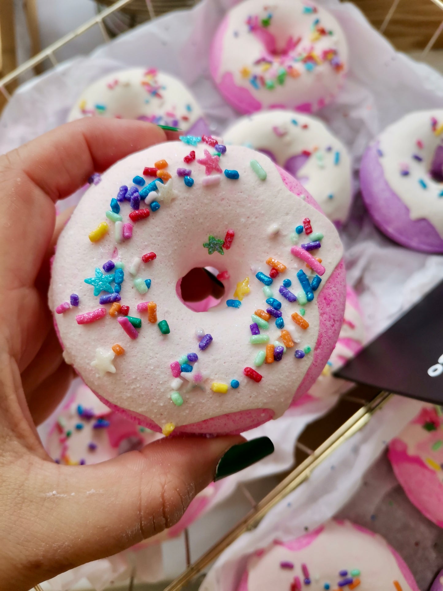 Donut Bath Bombs with Sprinkles | The Vegan Potionry