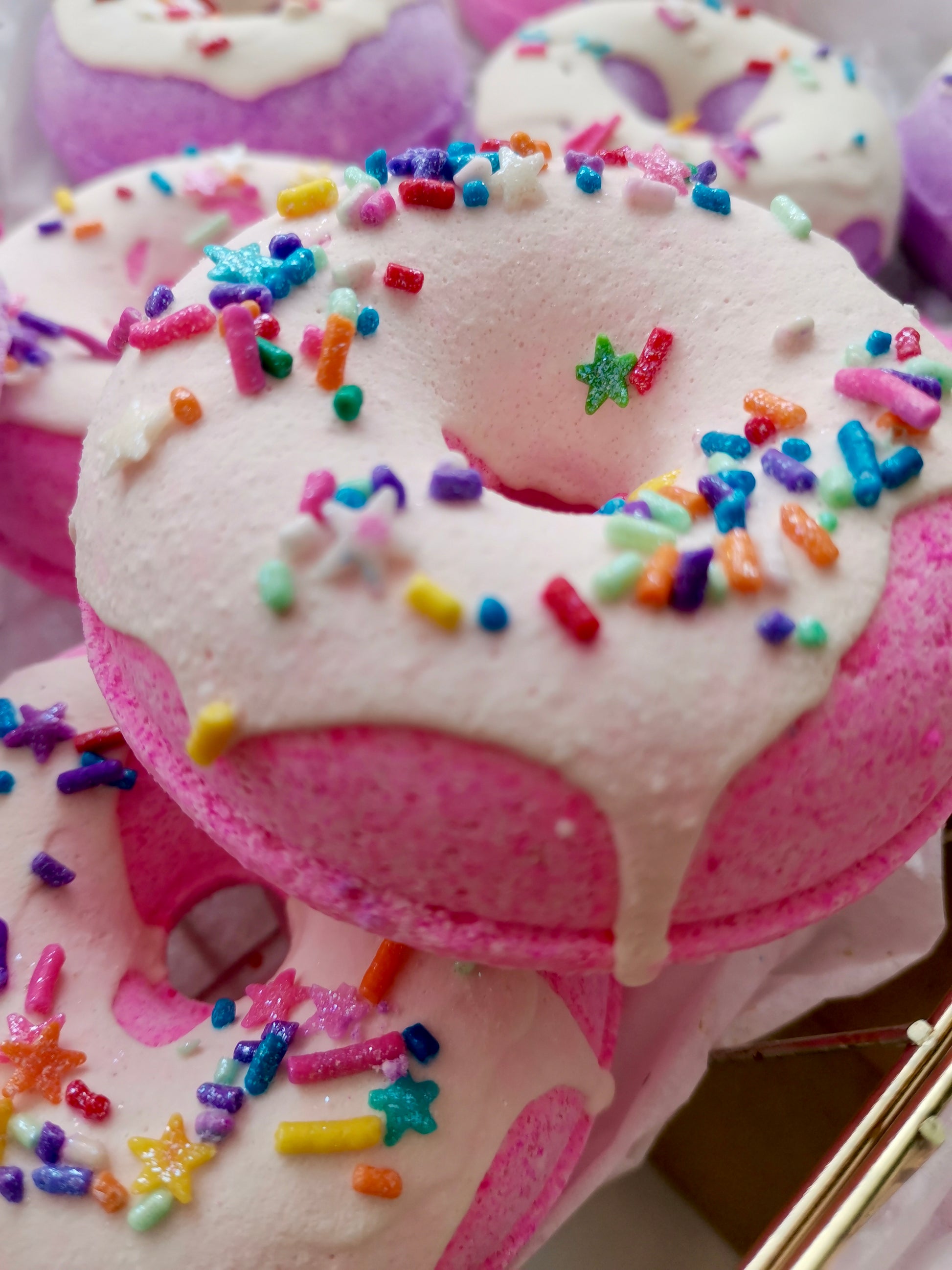Donut Bath Bombs with Sprinkles 