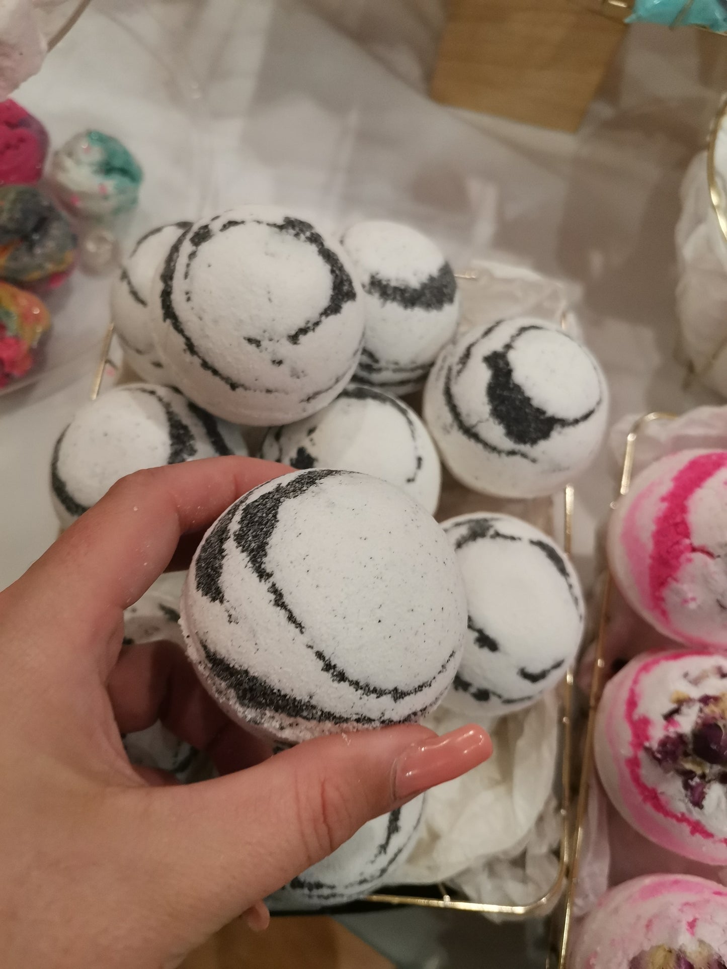 Jasmine + Marbles Large Bath Bombs | The Vegan Potionry |