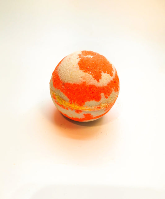 Mango + Bananas Large Bath Bombs | Vegan, Zero Waste, Herbal, Natural Bath Bombs | The Vegan Potionry |