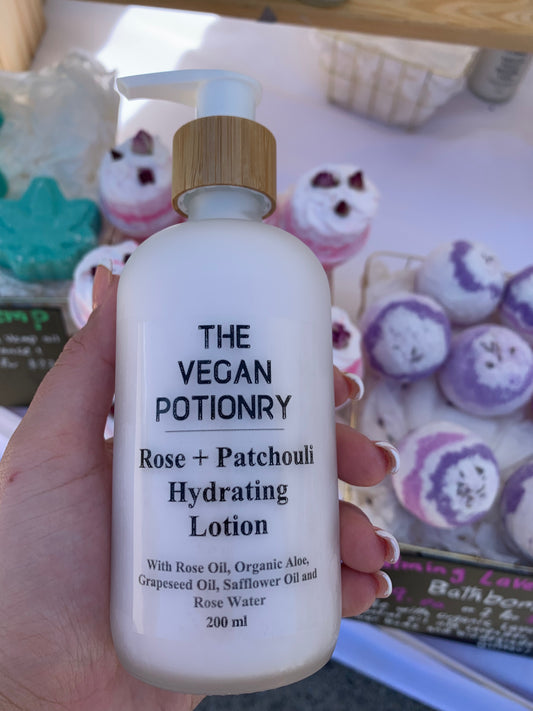 Velvety Hydrating Rose + Patchouli Lotion
