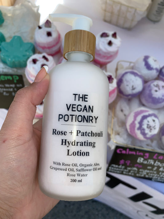 Velvety Hydrating Rose + Patchouli Lotion