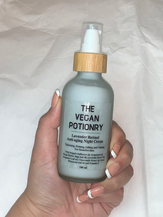 Lavender Retinol Night Cream  | The Vegan Potionry |